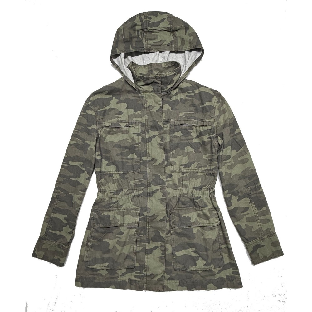 Universal Thread Green Camo Women's Small Utility Jacket Barn Coat Work Military